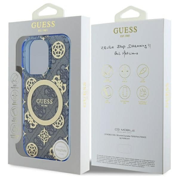 Guess IML Peony On 4G Background MagSafe - θήκη για Apple iPhone 16 - Ροζ - Image 8
