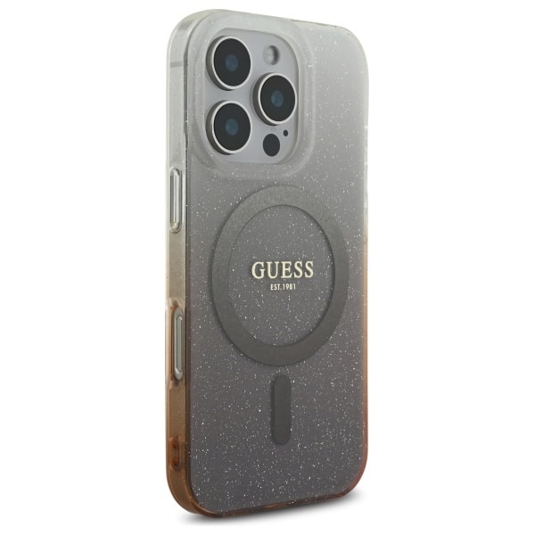 Guess IML Glitter Gradient MagSafe - θήκη για Apple iPhone 16 Pro - Καφέ - Image 4