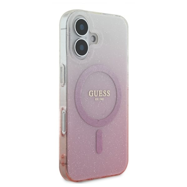 Guess IML Glitter Gradient MagSafe - θήκη για Apple iPhone 16 - Ροζ - Image 4