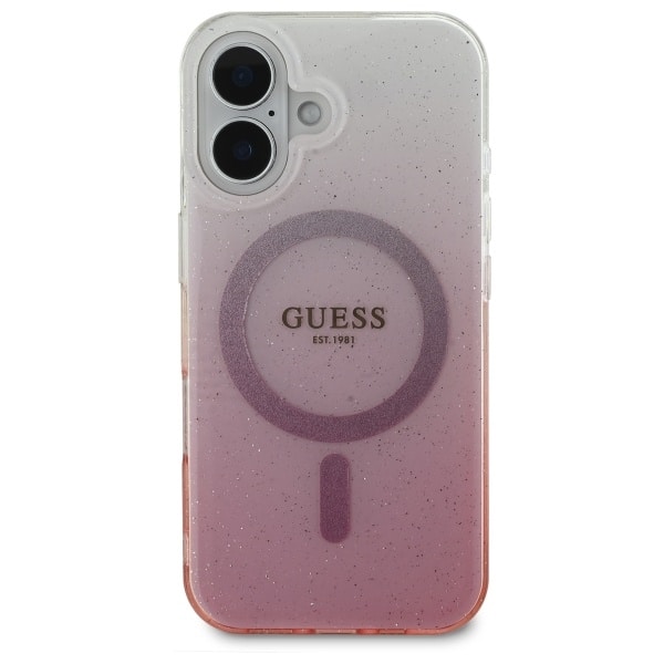 Guess IML Glitter Gradient MagSafe - θήκη για Apple iPhone 16 Plus - Ροζ - Image 3