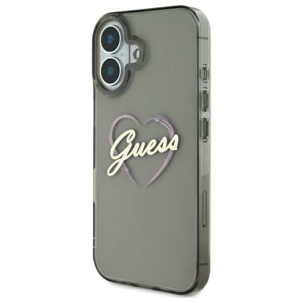 Guess IML Heart - θήκη για Apple iPhone 16 Plus - Μαύρο - Image 2