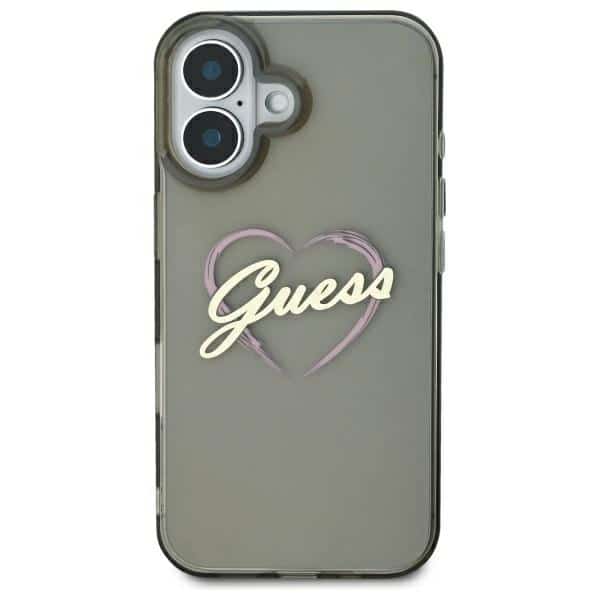 Guess IML Heart - θήκη για Apple iPhone 16 Plus - Μαύρο - Image 3