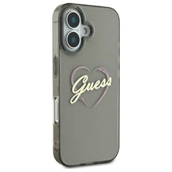 Guess IML Heart - θήκη για Apple iPhone 16 Plus - Μαύρο - Image 4
