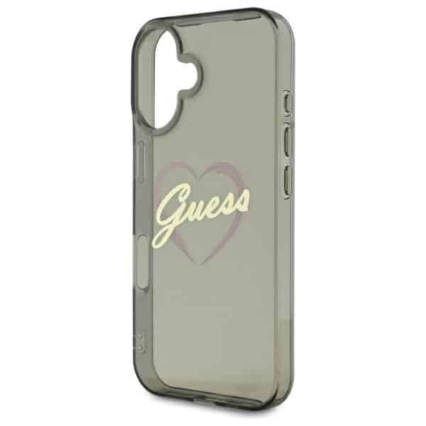 Guess IML Heart - θήκη για Apple iPhone 16 Plus - Μαύρο - Image 6