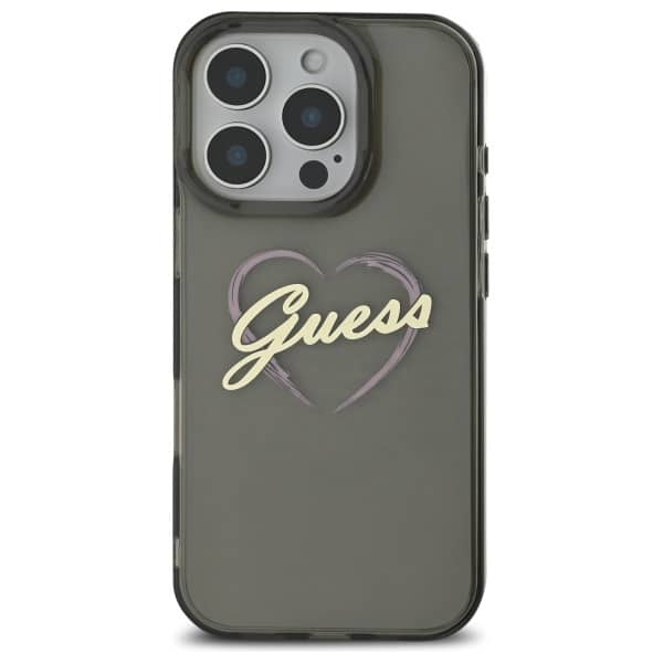Guess IML Heart - θήκη για Apple iPhone 16 Pro Max - Μαύρο - Image 3
