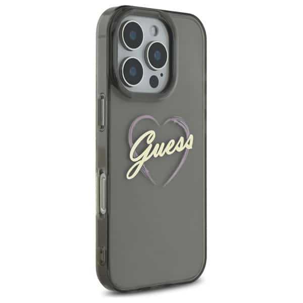 Guess IML Heart - θήκη για Apple iPhone 16 Pro Max - Μαύρο - Image 4