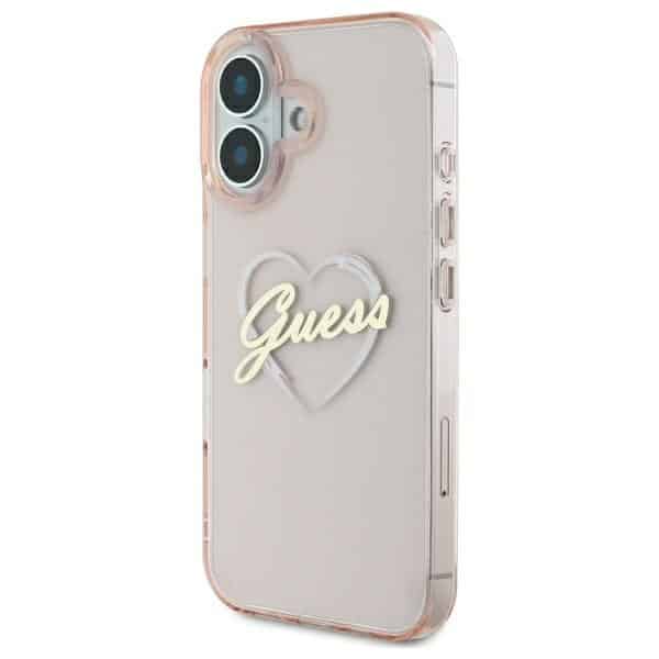 Guess - IML Heart - Apple iPhone 16 - Ροζ - Image 2