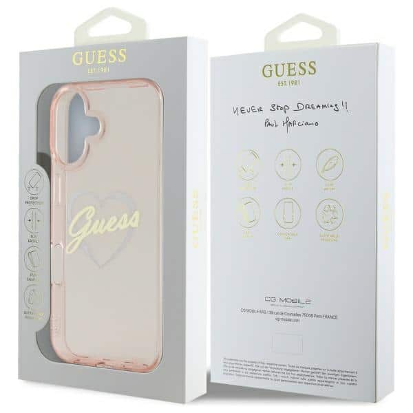 Guess - IML Heart - Apple iPhone 16 - Ροζ - Image 8