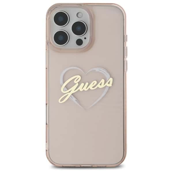 Guess IML Heart - θήκη για Apple iPhone 16 Pro - Ροζ - Image 3