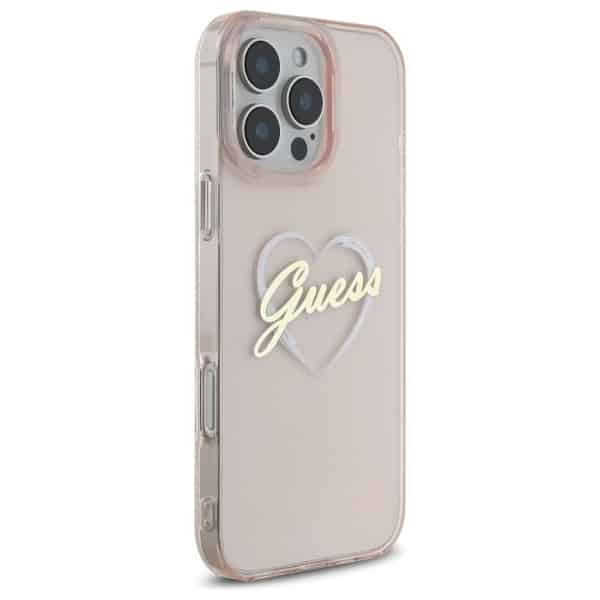 Guess IML Heart - θήκη για Apple iPhone 16 Pro - Ροζ - Image 4
