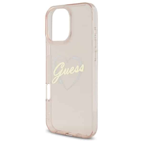 Guess IML Heart - θήκη για Apple iPhone 16 Pro - Ροζ - Image 6