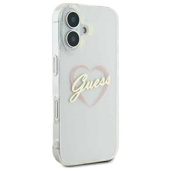 Guess IML Heart - θήκη για Apple iPhone 16 - Διάφανο - Image 4