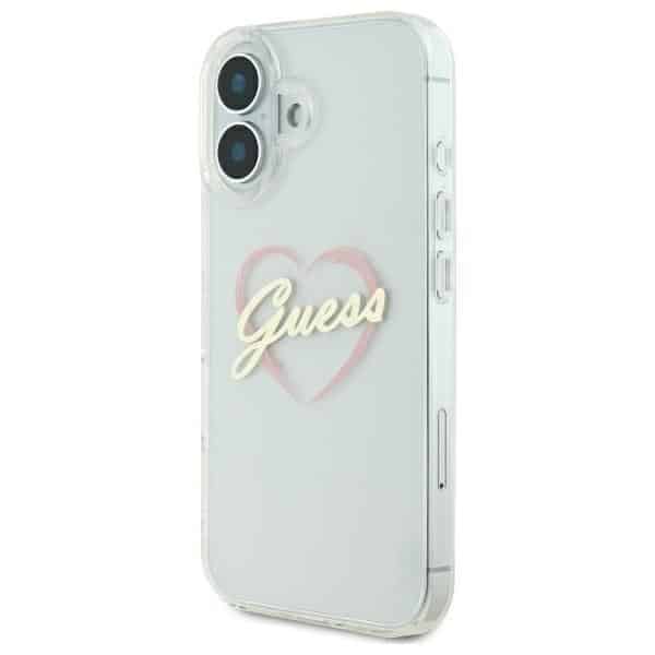 Guess IML Heart - θήκη για Apple iPhone 16 Plus - Διάφανο - Image 2