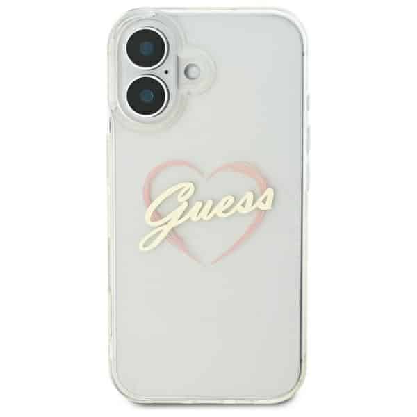 Guess IML Heart - θήκη για Apple iPhone 16 Plus - Διάφανο - Image 3