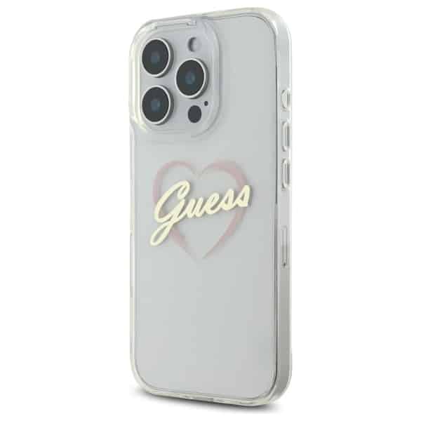 Guess IML Heart - θήκη για Apple iPhone 16 Pro Max - Διάφανο - Image 2