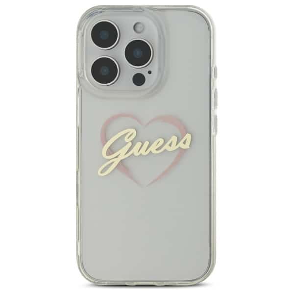 Guess IML Heart - θήκη για Apple iPhone 16 Pro Max - Διάφανο - Image 3