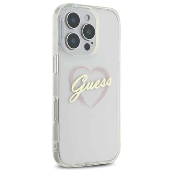 Guess IML Heart - θήκη για Apple iPhone 16 Pro Max - Διάφανο - Image 4