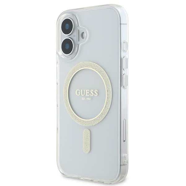 Guess IML Glitter Circle MagSafe - θήκη για Apple iPhone 16 - Διάφανο - Image 2