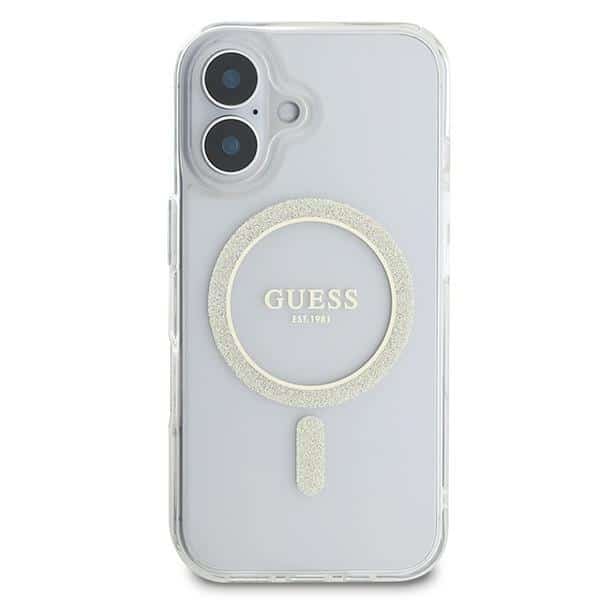 Guess IML Glitter Circle MagSafe - θήκη για Apple iPhone 16 - Διάφανο - Image 3