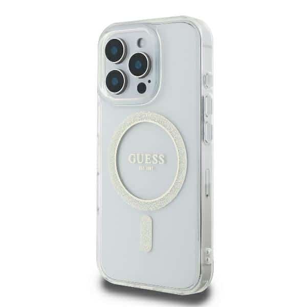 Guess IML Glitter Circle MagSafe - θήκη για Apple iPhone 16 Pro - Διάφανο - Image 2