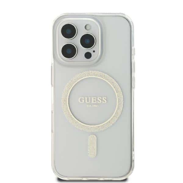 Guess IML Glitter Circle MagSafe - θήκη για Apple iPhone 16 Pro - Διάφανο - Image 3