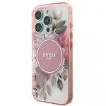 Guess Flower & Tonal Circle MagSafe - θήκη για Apple iPhone 16 Pro Max - Ροζ - Image 2