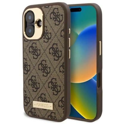 Guess 4G - θήκη για Apple iPhone 16 Plus - Καφέ