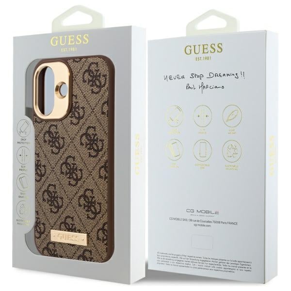 Guess 4G - θήκη για Apple iPhone 16 Plus - Καφέ - Image 8