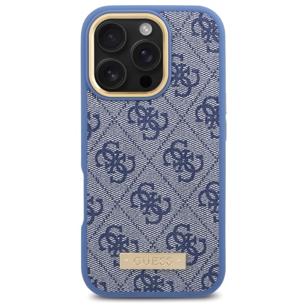 Guess 4G Logo Plate MagSafe - θήκη για Apple iPhone 16 Pro - Μπλε - Image 3