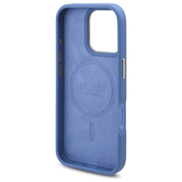 Guess 4G Logo Plate MagSafe - θήκη για Apple iPhone 16 Pro - Μπλε - Image 7