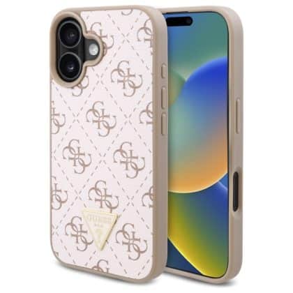 Guess New 4G Triangle - θήκη για Apple iPhone 16 - Λευκό