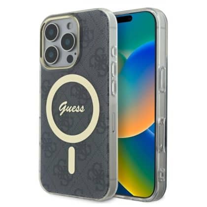 Guess IML 4G MagSafe - θήκη για Apple iPhone 16 Pro - Μαύρο