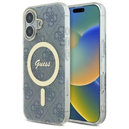 Guess IML 4G MagSafe - θήκη για Apple iPhone 16 - Μπλε