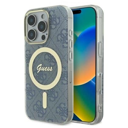Guess IML 4G MagSafe - θήκη για Apple iPhone 16 Pro Max - Μπλε
