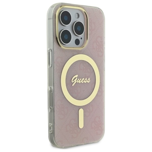 Guess IML 4G MagSafe - θήκη για Apple iPhone 16 Pro Max - Ροζ - Image 4