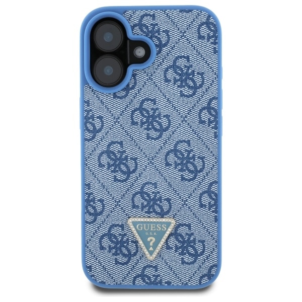 Guess Metal Logo Strass Crossbody - θήκη για Apple iPhone 16 - Μπλε - Image 3
