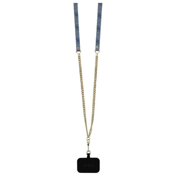 Guess Metal Logo Strass Crossbody - θήκη για Apple iPhone 16 - Μπλε - Image 8