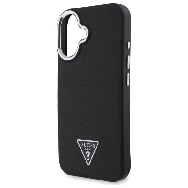 Guess Grained Triangle MagSafe - θήκη για Apple iPhone 16 - Μαύρο - Image 6