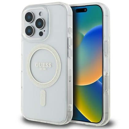 Guess - IML Glitter Circle MagSafe - Apple iPhone 16 Pro Max - Διάφανο