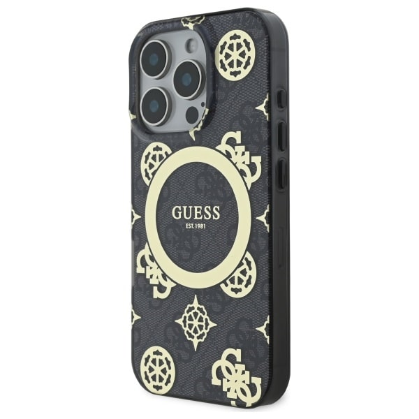 Guess IML Peony On 4G Background MagSafe - θήκη για Apple iPhone 16 Pro Max - Μαύρο - Image 2