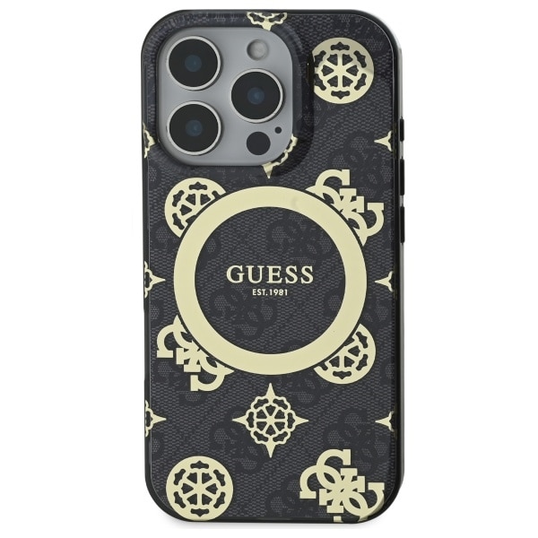 Guess IML Peony On 4G Background MagSafe - θήκη για Apple iPhone 16 Pro Max - Μαύρο - Image 3