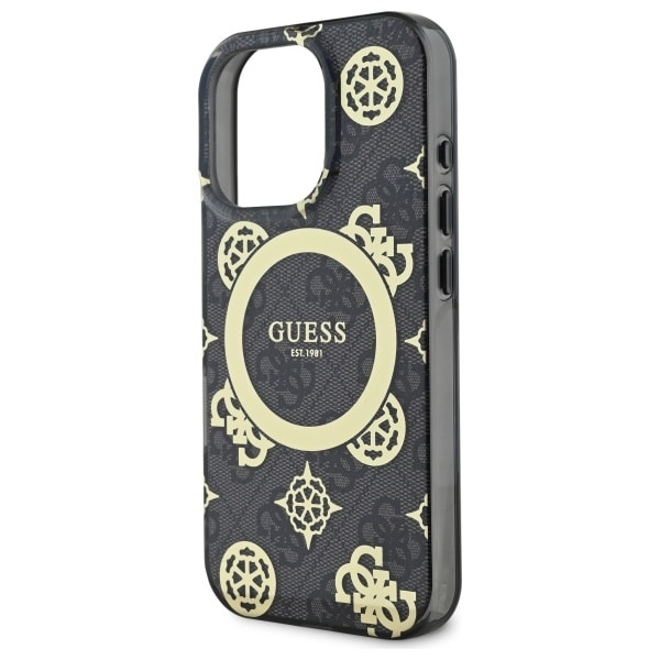 Guess IML Peony On 4G Background MagSafe - θήκη για Apple iPhone 16 Pro Max - Μαύρο - Image 5