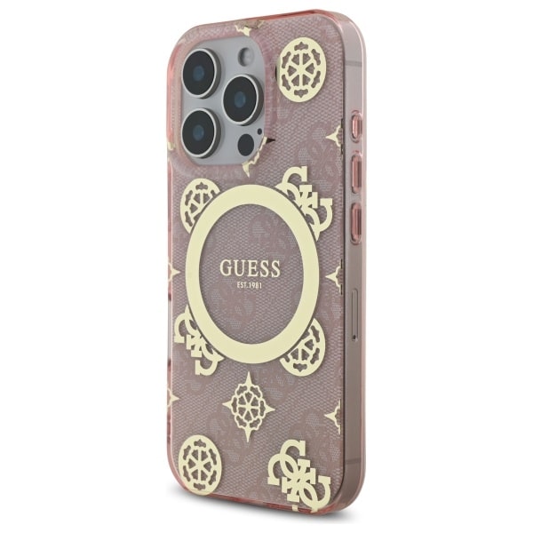 Guess IML Peony On 4G Background MagSafe - θήκη για Apple iPhone 16 Pro Max - Ροζ - Image 2