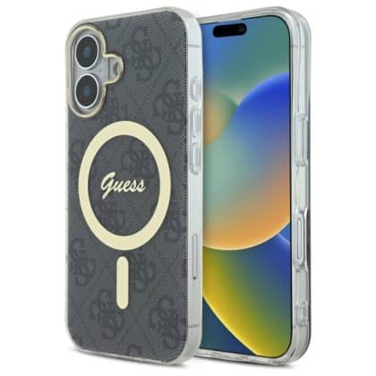 Guess IML 4G MagSafe - θήκη για Apple iPhone 16 Plus - Μαύρο