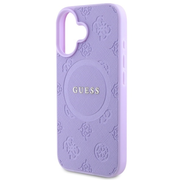 Guess Saffiano Peony Classic Logo - θήκη για Apple iPhone 16 Plus - Μωβ - Image 6