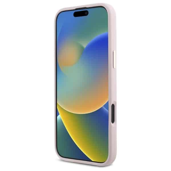 Guess Silicone Script Metal Logo & Frame - θήκη για Apple iPhone 16 Plus - Ροζ - Image 5