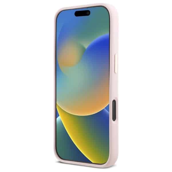 Guess Silicone Script Metal Logo & Frame - θήκη για Apple iPhone 16 Pro - Ροζ - Image 5