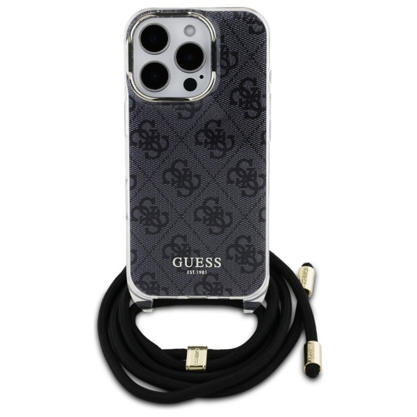Guess Crossbody Cord 4G Print - θήκη για Apple iPhone 16 Pro - Μαύρο - Image 2