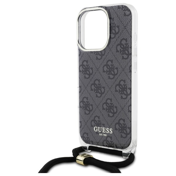 Guess Crossbody Cord 4G Print - θήκη για Apple iPhone 16 Pro - Μαύρο - Image 5