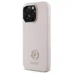 Guess Silicone Logo Strass - θήκη για Apple iPhone 16 Pro - Ροζ - Image 2
